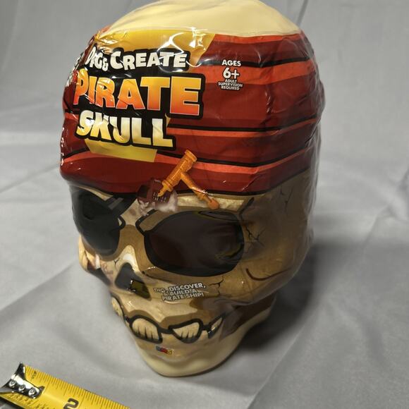 Dig & Create Pirate Skull. Dig Discover & Build a Pirate Ship - Picture 4 of 9